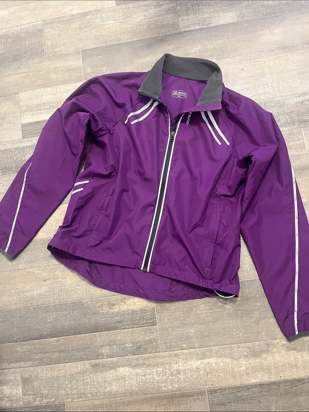 SUGOI Purple Performance Top with White Logo
